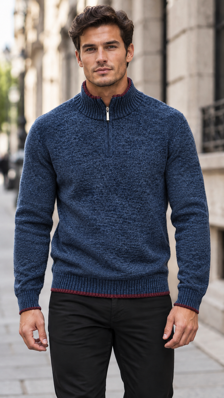 BEWLEY&RITCH QUARTER ZIP JUMPER