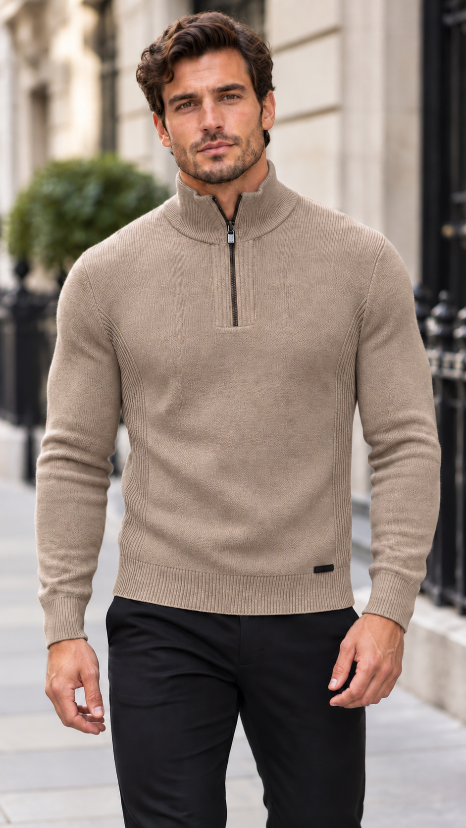 DUCK AND COVER QUARTER ZIP ￼