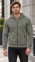 DUCK AND COVER ZIP HOODIE ￼